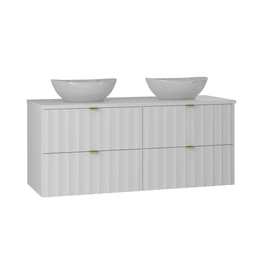 Móvel de lavatório duplo 120cm Lexa White Móvel de lavatório duplo 120cm Lexa White