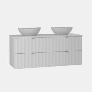 Móvel de lavatório duplo 120cm Lexa White
