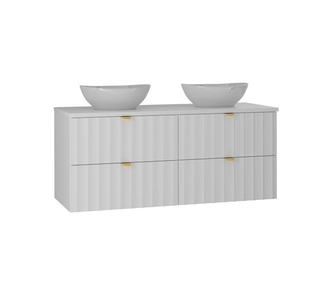 Mueble doble lavabo 120cm lexa blanco