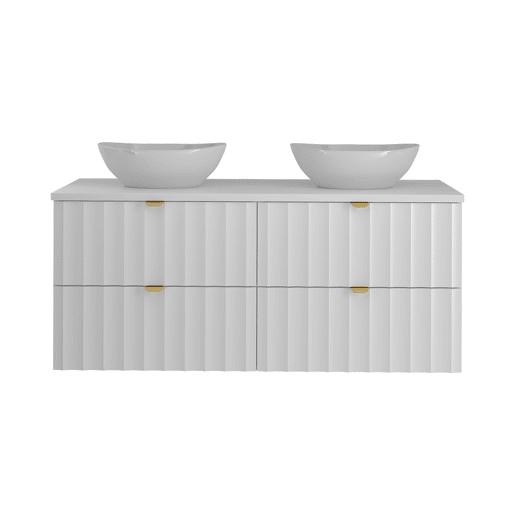 Móvel de lavatório duplo 120cm Lexa White Móvel de lavatório duplo 120cm Lexa White