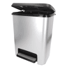 Curver Caixote do lixo Compatta 25L metalizado