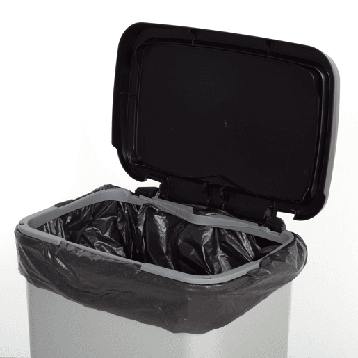 Curver Caixote do lixo Compatta 25L metalizado