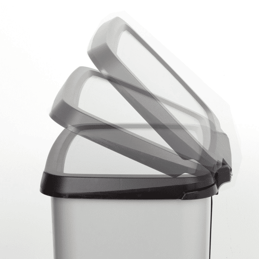 Curver Caixote do lixo Compatta 25L metalizado