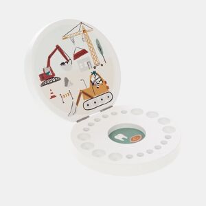 Caixa para dentes de leite branca Carro 3x12x12 cm