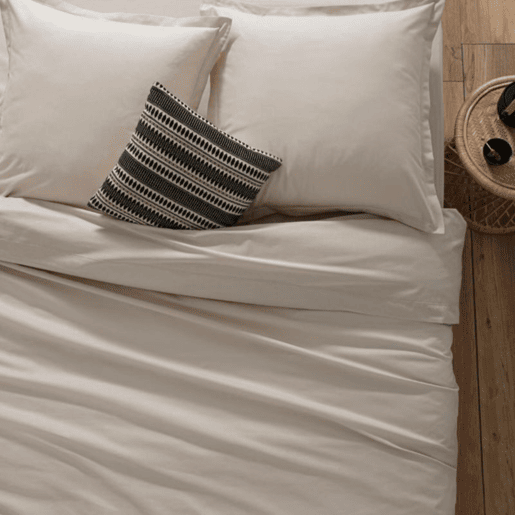 Lençol de Baixo Ajustável de beige 90x190cm