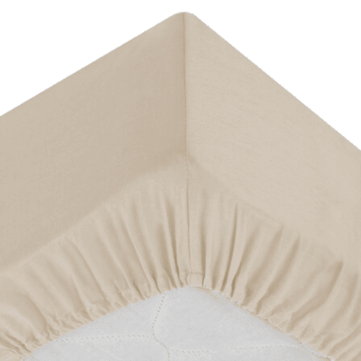 Lençol de Baixo Ajustável de beige 90x190cm