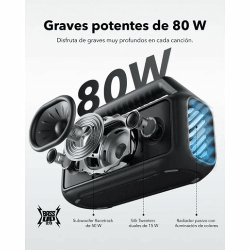 Altifalante Bluetooth Portátil Soundcore A3138011 Preto 80 W