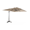 3x4m guarda-sol retangular, Wimereux, Beige, 380x259x286 cm