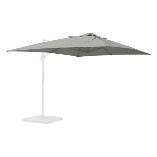 3x4m cobertura de guarda-sol offset, Cobertura do para-sol St Jean de Luz, Cinza