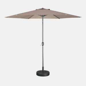 3m guarda-sol redondo, Touquet, Taupe, 294x294x243 cm