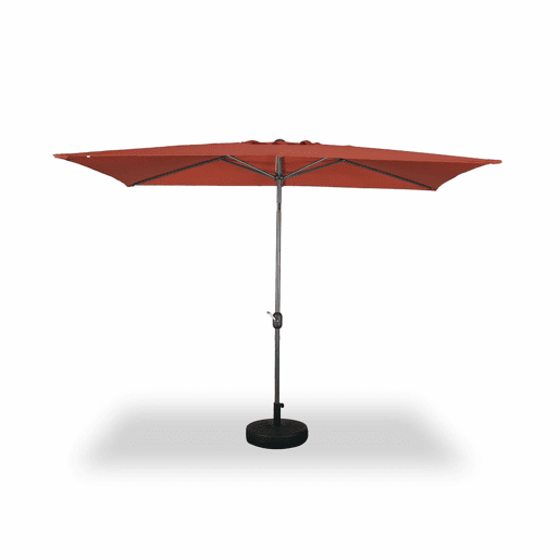 2x3m guarda-sol rectangular, multiposicional, Touquet, Terracota, 300x198x243 cm