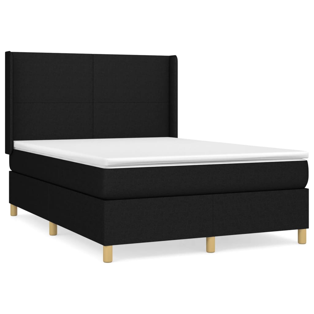 Cama box spring 140x200 Negro