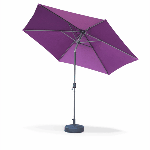 3m guarda-sol redondo, Touquet, Roxo, 294x294x243 cm