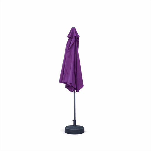 3m guarda-sol redondo, Touquet, Roxo, 294x294x243 cm