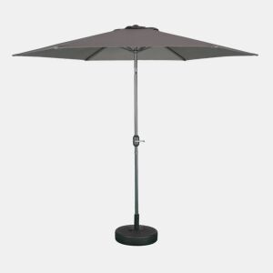 3m guarda-sol redondo, Touquet, Cinza, 294x294x243 cm