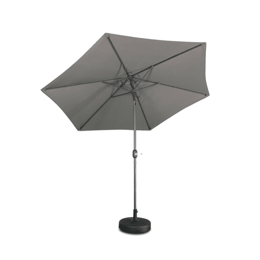 3m guarda-sol redondo, Touquet, Cinza, 294x294x243 cm