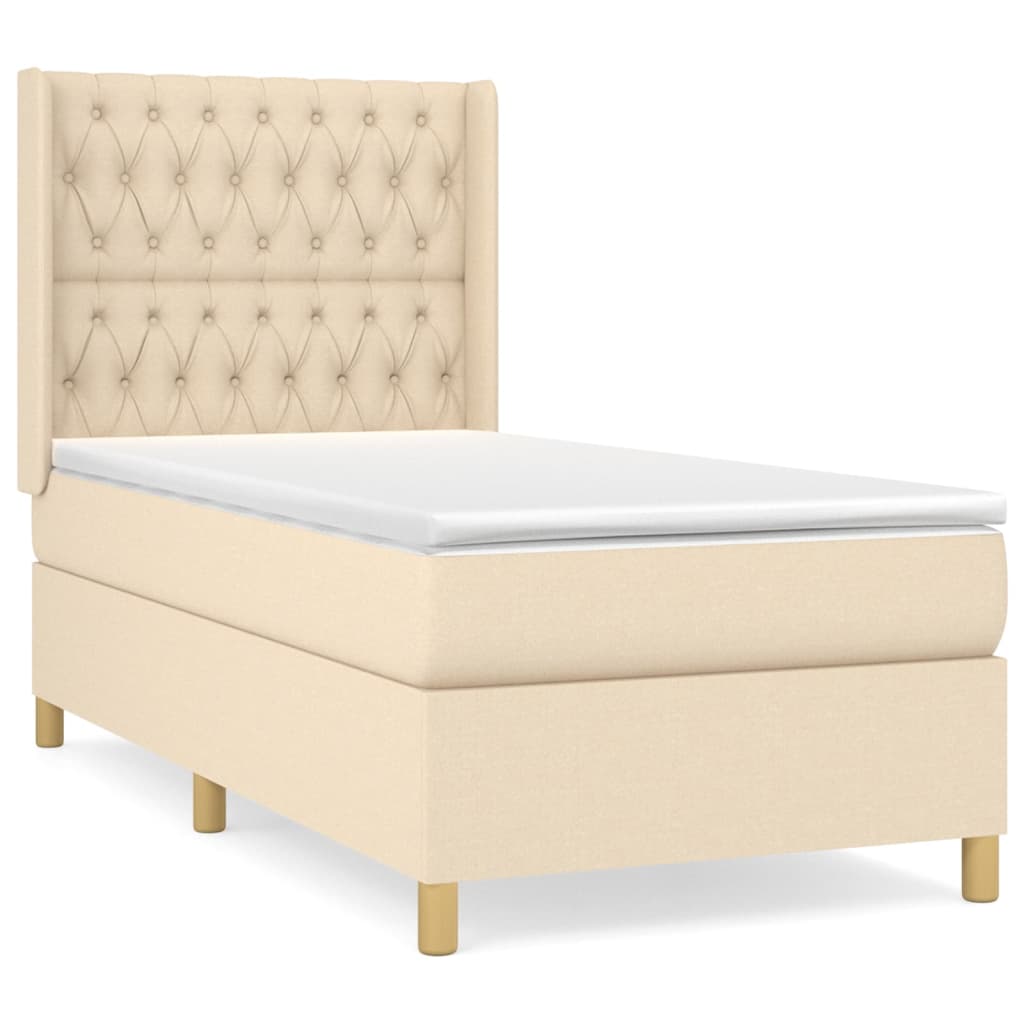 Cama box spring 90x200 Crema