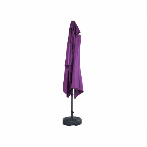 2x3m guarda-sol rectangular, multiposicional, Touquet, Roxo, 300x198x243 cm