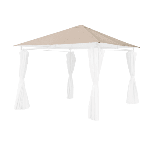 Cobertura de pérgola Elusa 3x3m, Cubierta para pergola Elusa, Beige, 299x299x1 cm