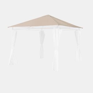 Cobertura de pérgola Elusa 3x3m, Cubierta para pergola Elusa, Beige, 299x299x1 cm