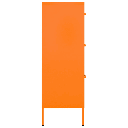 vidaXL Armário com gavetas aço 80x35x101,5 cm laranja