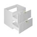 Conjunto de muebles con lavabo individual encastrado y columna Lexa 60 Conjunto de muebles con lavabo individual encastrado y columna Lexa 60 Blanco