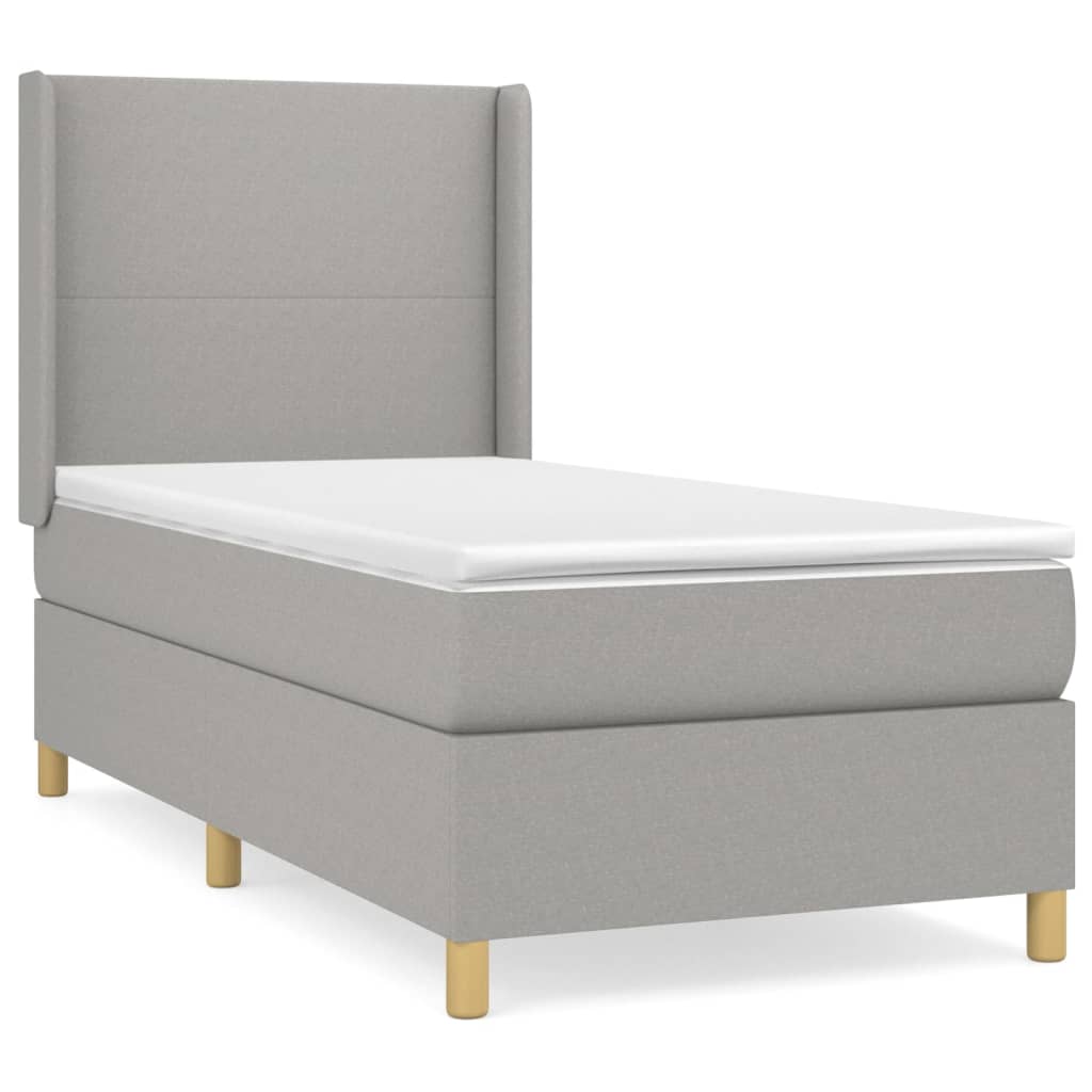 Cama box spring 90x200 Gris