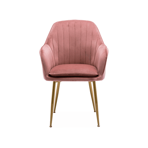 Cadeirão de veludo com pernas de metal, set de 4, Shella, Portogallo, 57x59x84.5 cm