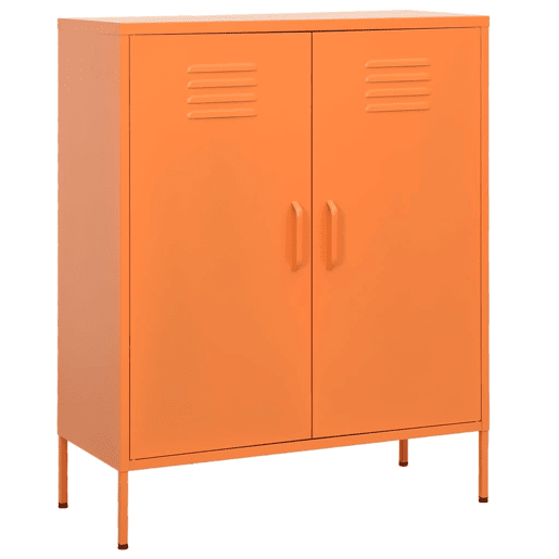 vidaXL Armário de arrumação aço 80x35x101,5 cm laranja vidaXL Armário de arrumação aço 80x35x101,5 cm laranja