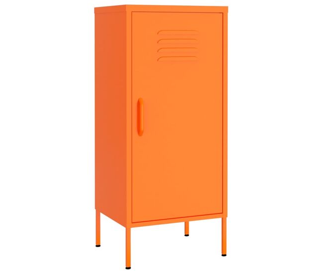 Vidaxl armario de almacenamiento acero naranja 42,5x35x101,5 cm