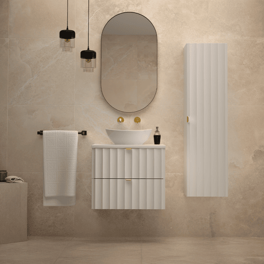 Móvel de lavatório individual 60cm Lexa White Móvel de lavatório individual 60cm Lexa White