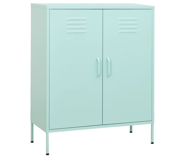 Vidaxl armario de almacenamiento acero verde mint 80x35x101,5 cm