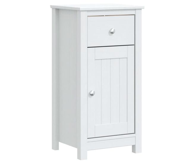 Vidaxl mueble de baño berg madera maciza de pino blanco 40x34x80 cm