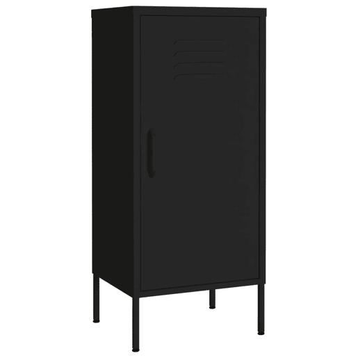 vidaXL Armário de arrumação aço 42,5x35x101,5 cm preto vidaXL Armário de arrumação aço 42,5x35x101,5 cm preto