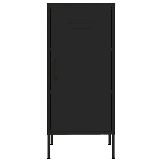 vidaXL Armário de arrumação aço 42,5x35x101,5 cm preto vidaXL Armário de arrumação aço 42,5x35x101,5 cm preto