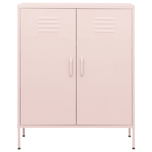 vidaXL Armário de arrumação aço 80x35x101,5 cm rosa vidaXL Armário de arrumação aço 80x35x101,5 cm rosa