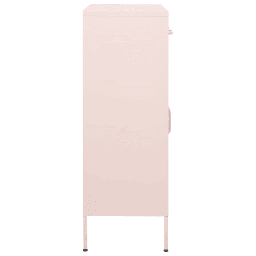 vidaXL Armário de arrumação aço 80x35x101,5 cm rosa vidaXL Armário de arrumação aço 80x35x101,5 cm rosa