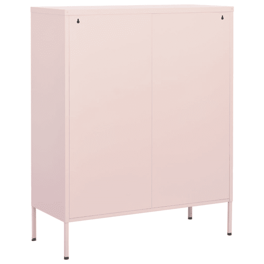 vidaXL Armário de arrumação aço 80x35x101,5 cm rosa vidaXL Armário de arrumação aço 80x35x101,5 cm rosa