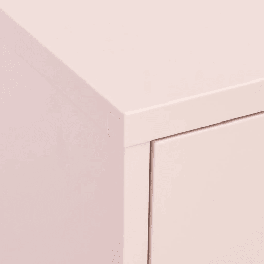 vidaXL Armário de arrumação aço 80x35x101,5 cm rosa vidaXL Armário de arrumação aço 80x35x101,5 cm rosa