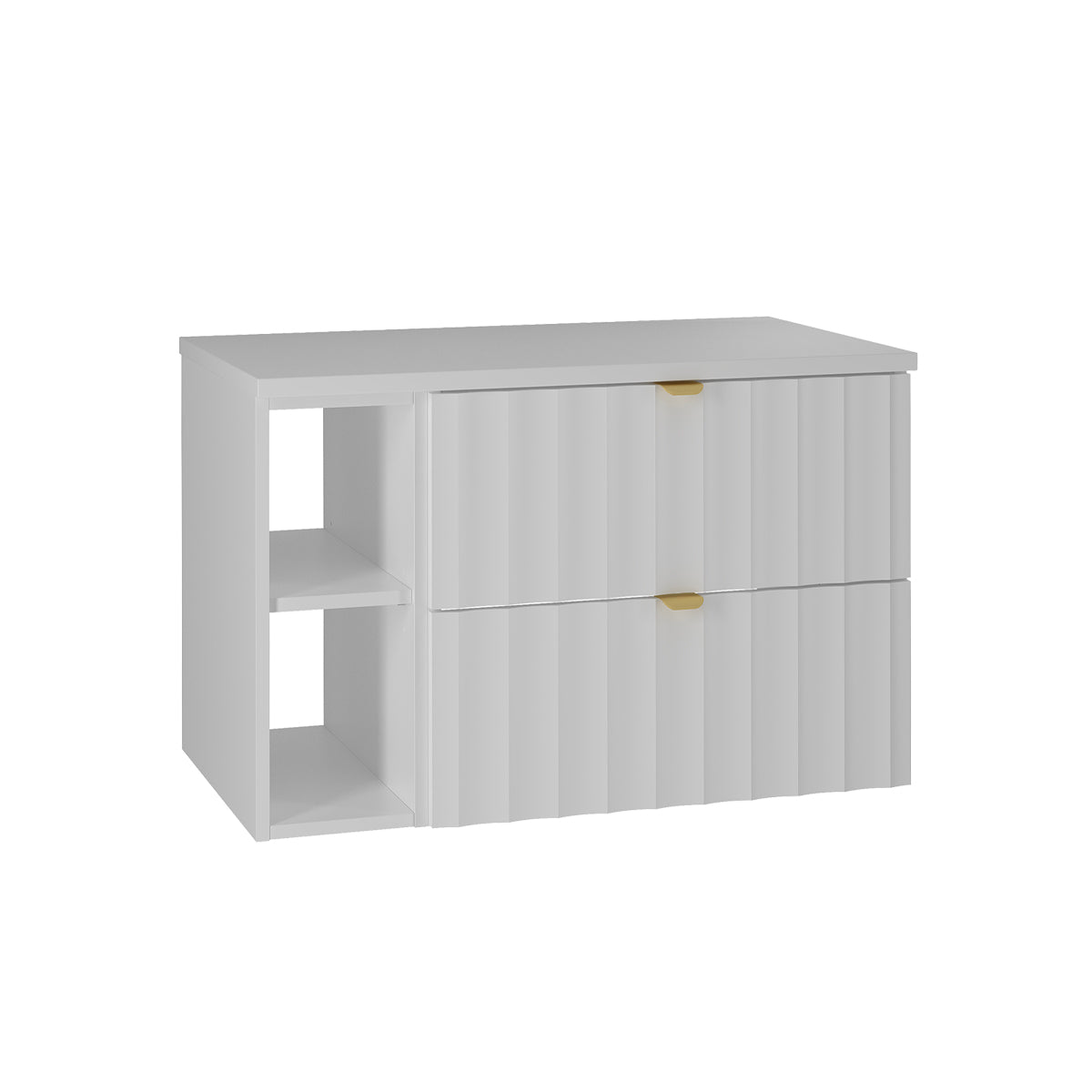 Mueble bajo lavabo 2 compartimientos encimera Lexa 80