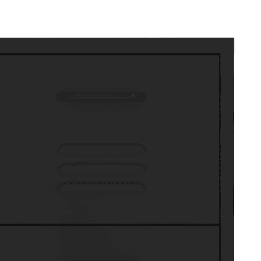 vidaXL Armário com gavetas aço 80x35x101,5 cm preto vidaXL Armário com gavetas aço 80x35x101,5 cm preto
