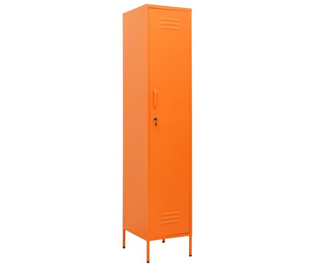 Vidaxl armario de taquilla de acero naranja 35x46x180 cm