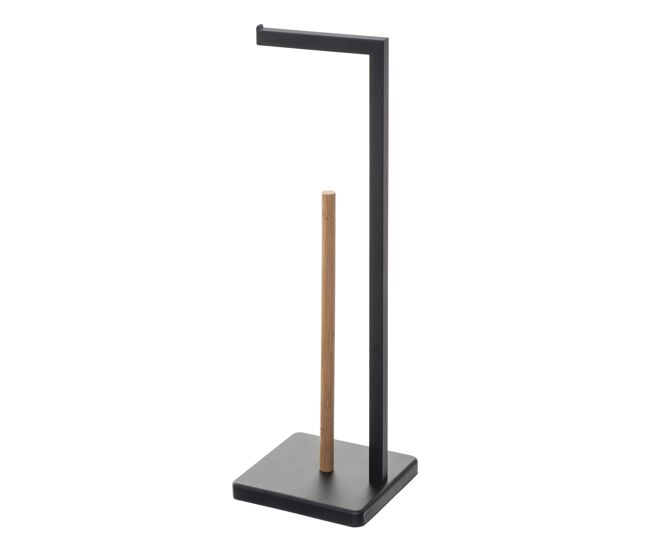 Well home - portarrollo reserva 'natureo' en negro ø20x64,5cm