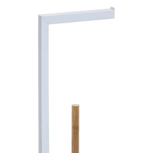 WELL HOME - Porta papel higiênico reserva 'Natureo' em branco Ø20x64,5cm