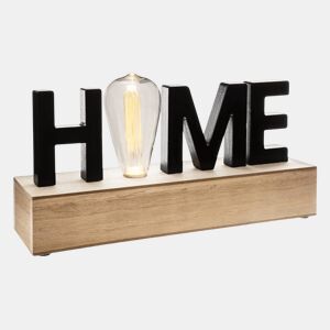 WELL HOME - Decoração de palavras com iluminação LED 34x8x16cm