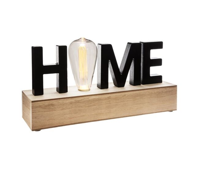 Well home - decoración de palabras led iluminación 34x8x16cm