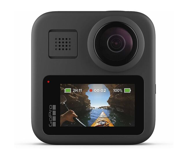 Cámara deportiva gopro max 360 negro