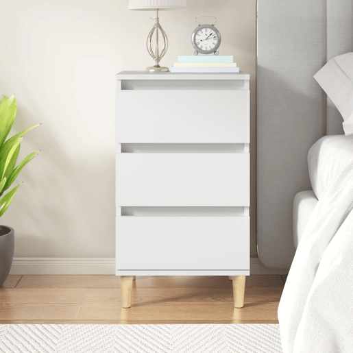 vidaXL Mesa de cabeceira 40x35x70 cm derivados de madeira branco vidaXL Mesa de cabeceira 40x35x70 cm derivados de madeira branco