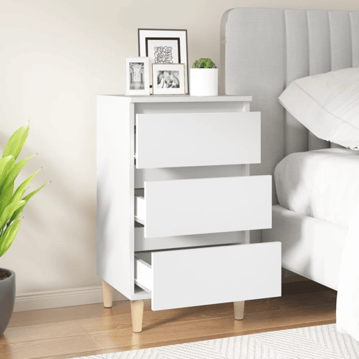 vidaXL Mesa de cabeceira 40x35x70 cm derivados de madeira branco vidaXL Mesa de cabeceira 40x35x70 cm derivados de madeira branco