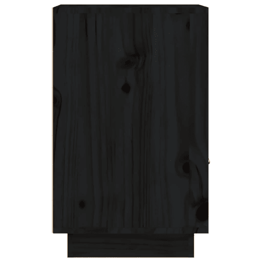 vidaXL Mesa de cabeceira 40x34x55 cm madeira de pinho maciça preto